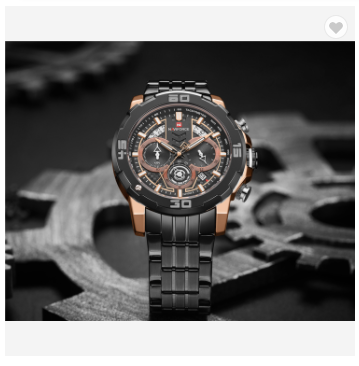 NAVIFORCE 9175 RGB Men Watches Luxury Chronograph Quartz Men’s Watch Stainless Steel Strap Casual Luminous Clock