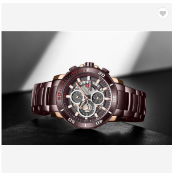 NAVIFORCE 9174 RGCE Men Watch Luxury Chronograph Quartz Wristwatches Mens Stainless Steel Sport Clock Water Resistant Fashion