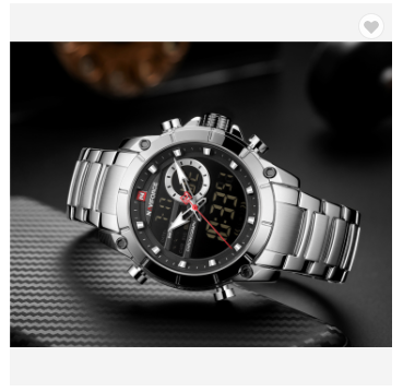 NAVIFORCE 9163 SB Men Military Sport Wrist Watch Quartz Steel Water Resistant Dual Display Male Clock Watches Luxury Fashion