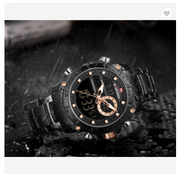 NAVIFORCE 9163 BB Men Military Sport Wrist Watch Quartz Steel Water Resistant Dual Display Male Clock Watches Luxury Fashion