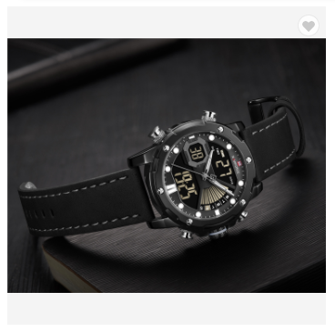NAVIFORCE 9172L BGYB Watches Mens Luxury Military Sport Water Resistant Quartz Wrist watch LED Digital Analog alarm Clock Fashion