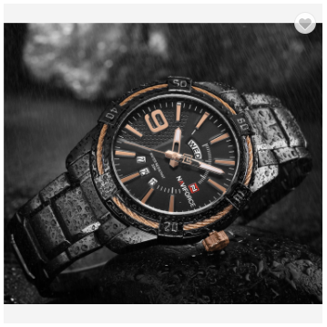 NAVIFORCE 9117S BRG Luxury Watches Men Fashion Classic Stainless Steel Sport Quartz WristWatch Male Water Resistant Analog Clock