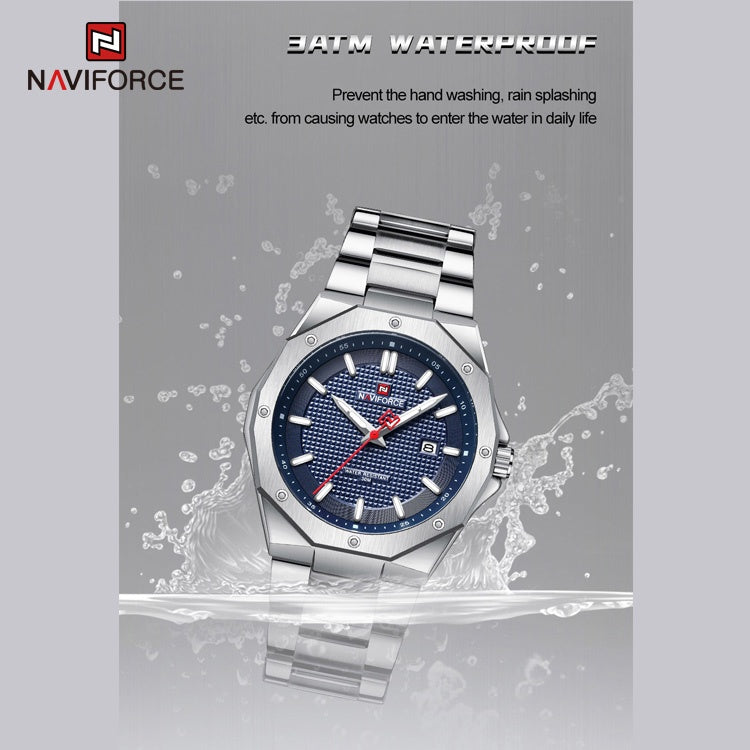 NAVIFORCE 9200S SBE Stainless Steel Quartz Watch – Japan Movement