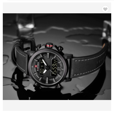 NAVIFORCE 9135 BGYB Men’s Sports Watches Luxury Brand Leather Band Water Resistant Quartz WristWatch Male LED Digital Analog Clock