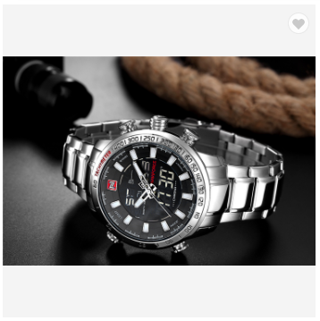 NAVIFORCE 9093 SBW Military Sports Watches Men Luxury Top Brand Digital Quartz Watch Men’s Water Resistant Wrist Watch Clock