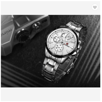 NAVIFORCE 9089S SW Men 30M Water Resistant Sports Watches Mens 24 Hour Date Week Month Stainless Steel Quartz Watches