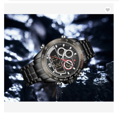 NAVIFORCE 9188 BBB Men Military Luxury Watch Quartz Sport Casual Full Steel Wrist watch Digital Analog Water Resistant Clock