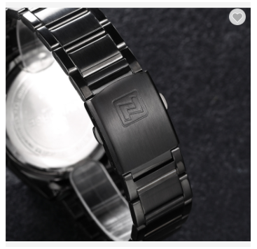 NAVIFORCE 9038 BB Brand Men Watches Business Quartz Watch Men’s Stainless Steel Band 30M Water Resistant Date Wristwatches
