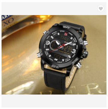 NAVIFORCE 9097 BBB Luxury Brand Men Sport Watches Men’s Leather Digital Army Military Watch Man Quartz water resistant Clock