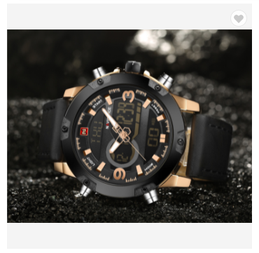 NAVIFORCE 9097 RGBB Luxury Brand Men Sport Watches Men’s Leather Digital Army Military Watch Man Quartz water resistant Clock