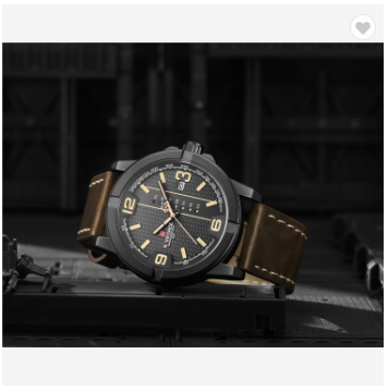 NAVIFORCE 9177 BYDBN Quartz Watch Men Casual Military Sports Leather Wristwatches Male Clock Luxury Brand