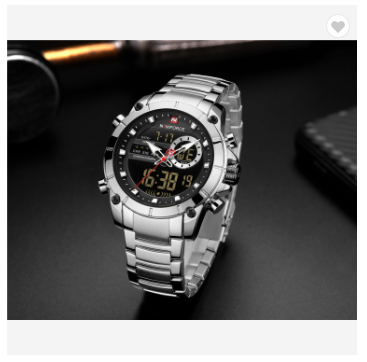 NAVIFORCE 9163 SB Men Military Sport Wrist Watch Quartz Steel Water Resistant Dual Display Male Clock Watches Luxury Fashion