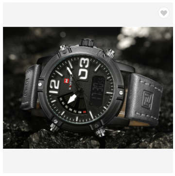 NAVIFORCE 9095 BWGY Brand Dual Display Watch Men Army Military Sports Watches Man Leather Relogio Masculino Chronograph