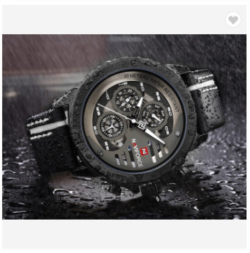 NAVIFORCE 9110 BWB Men’s Fashion Sports Watches Water Resistant Leather Strap Creative Analog Quartz Wrist Watch Men Clock