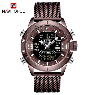 NAVIFORCE 9153S Stainless Steel Luminous Quartz Watch for Men