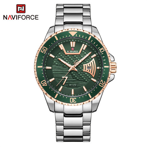 Naviforce 9191 Srggn Quartz Steel Water Resistant Dual Display Male Clock Men Military Sport Wrist Watch Watches Relogio Masculino