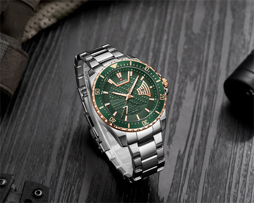 Naviforce 9191 Srggn Quartz Steel Water Resistant Dual Display Male Clock Men Military Sport Wrist Watch Watches Relogio Masculino