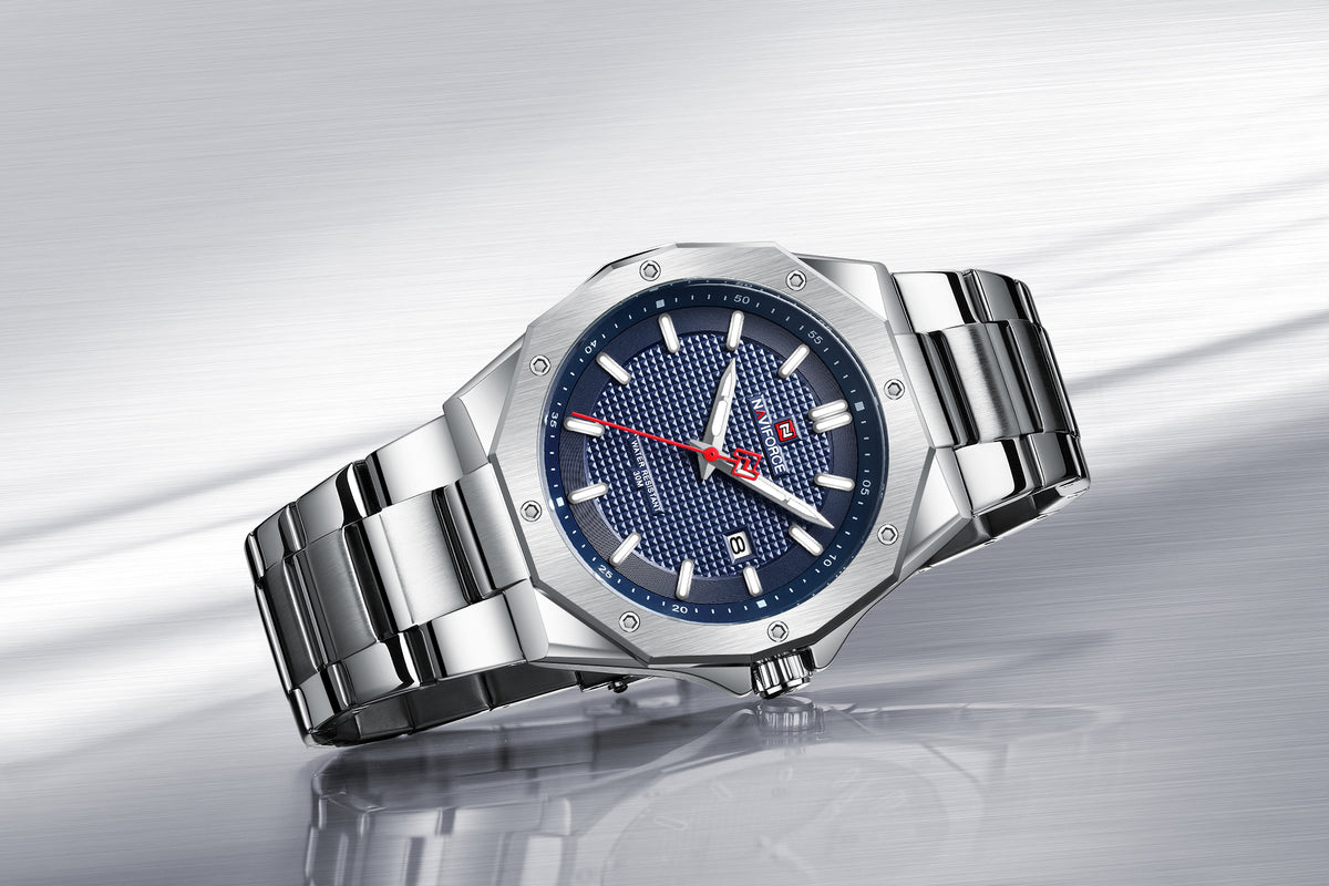 NAVIFORCE 9200S SBE Stainless Steel Quartz Watch – Japan Movement