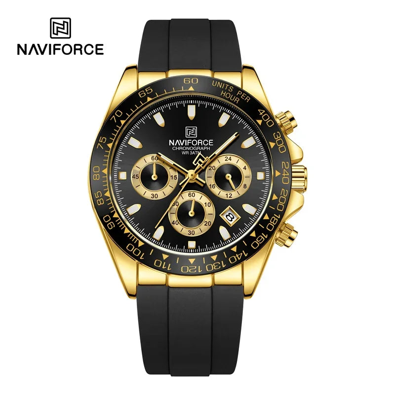 NAVIFORCE NF8054 New Luxury Fashion Men‘s Business Casual Wrist Watch - GBB