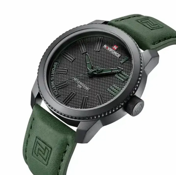 NAVIFORCE 9202L Sports Watch Men Fashion Casual Quartz Wristwatch Male Date Water Resistant Leather Analog Clock
