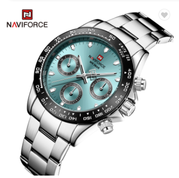 NAVIFORCE 9193 SBBE Men’s Watches Luxury Brand Sport Quartz Wrist Watch For Men Water Resistant Multi-function Digital Clock