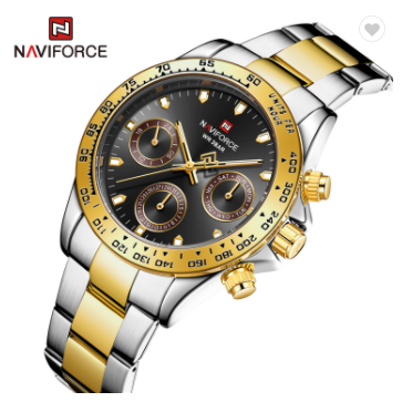 NAVIFORCE 9193 SGB Men’s Watches Luxury Brand Sport Quartz Wrist Watch For Men Water Resistant Multi-function Digital Clock