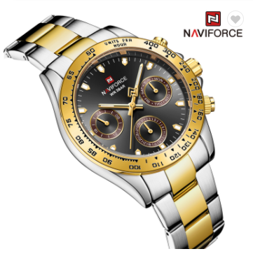 NAVIFORCE 9193 SGB Men’s Watches Luxury Brand Sport Quartz Wrist Watch For Men Water Resistant Multi-function Digital Clock