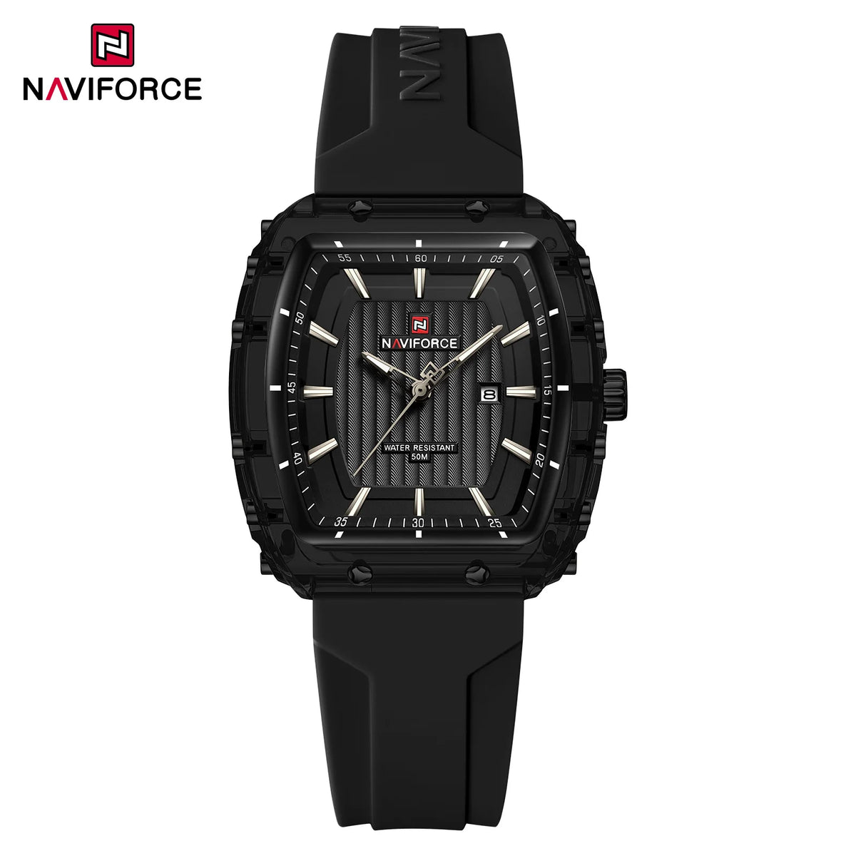 NAVIFORCE Ladies Wristwatches Fashion Comfortable Silicone Strap Date Women’s Watches Quality Water Resistant Female Luminous Clock - bbb