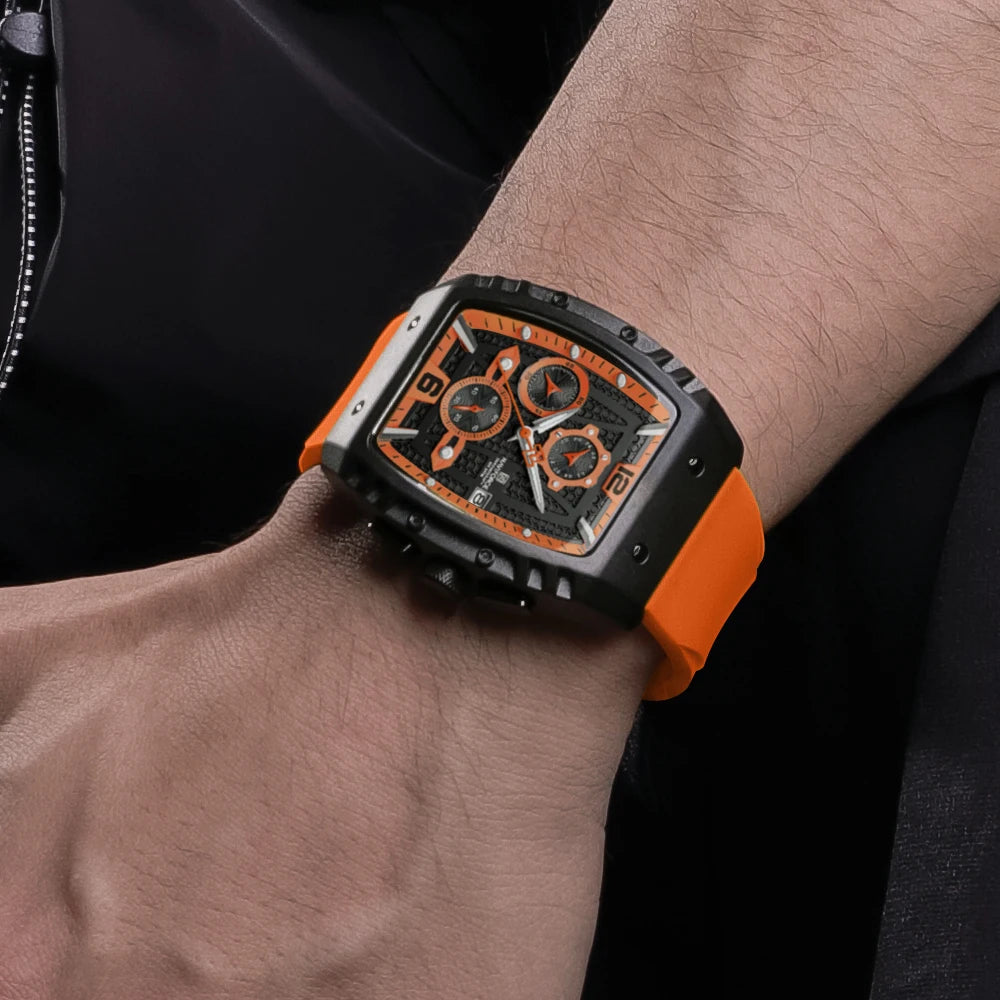 NAVIFORCE NF8025 Men’s Chronograph Watch – Water Resistant, Luminous Date