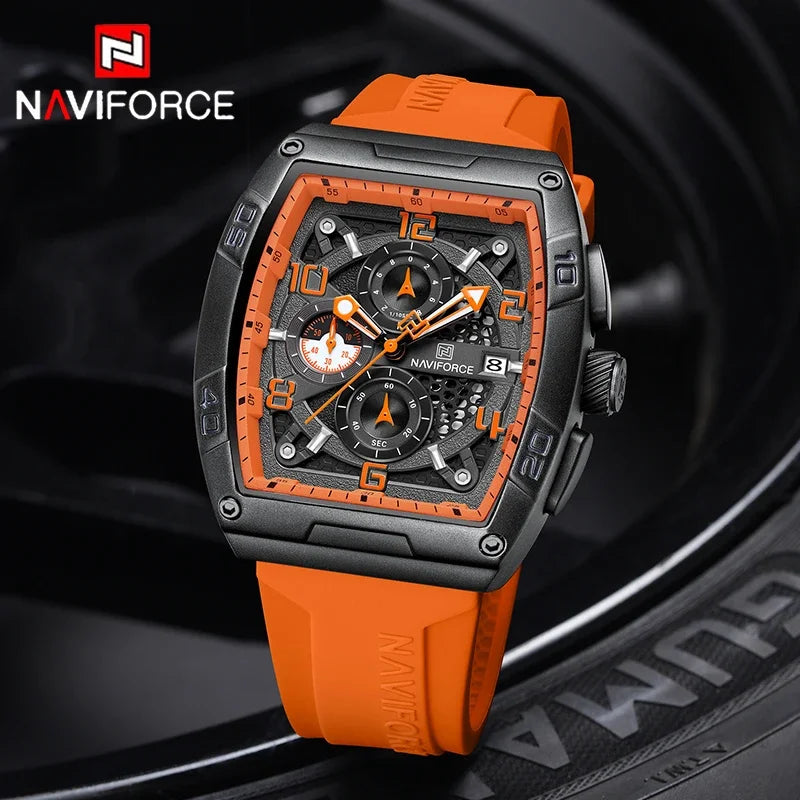 NAVIFORCE NF8052 Large Dial Multifunction Chronograph Watch