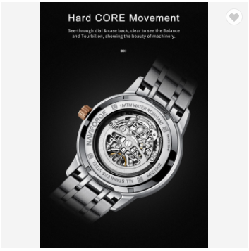 NAVIFORCE S1002 Luxury Mechanical Watch – 100M Water Resistant