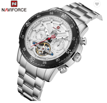 NAVIFORCE S1001 SW Full Steel Mechanical watches for men 100 M Water Resistant Wristwatch