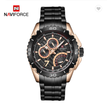 NAVIFORCE 9183 RGB Men's Watch Luxury Brand Business Casual Quartz ...